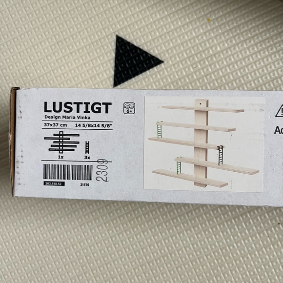 New!! LUSTIGT Wall shelf, 37x37 cm (14 5/8x14 5/8 ") - Picture 4 of 5